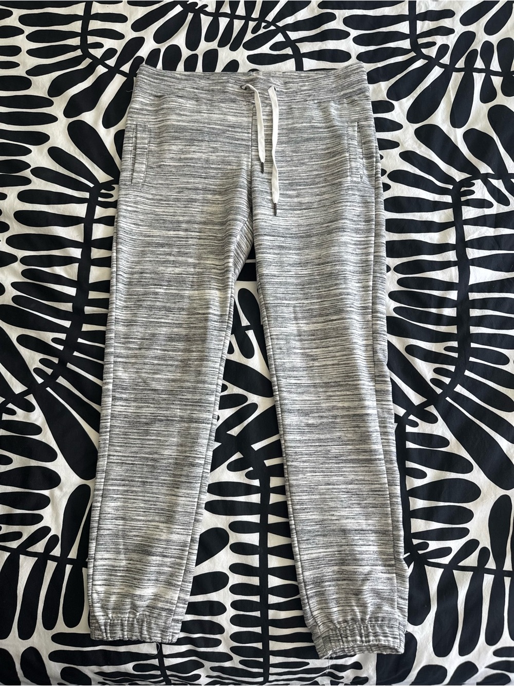 Heather Gray Drawstring Jogger Pants